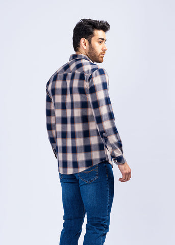 Light Brown Check Casual Shirt LIGHT-BROWN-CHECK-CASUAL-SHIRT-CS22032-LBR