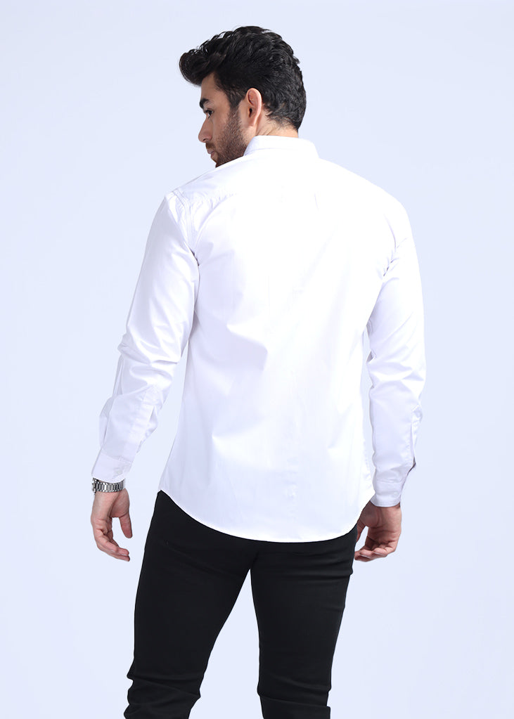 White Check Casual Shirt CS22808-WT