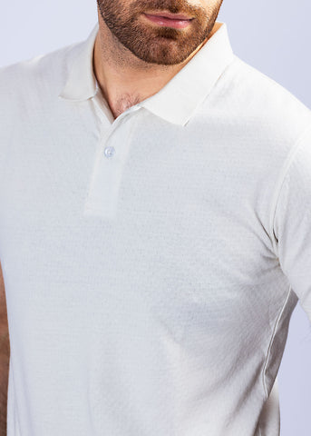 White Polo Shirt HRCF23026-HRSF23025-WT