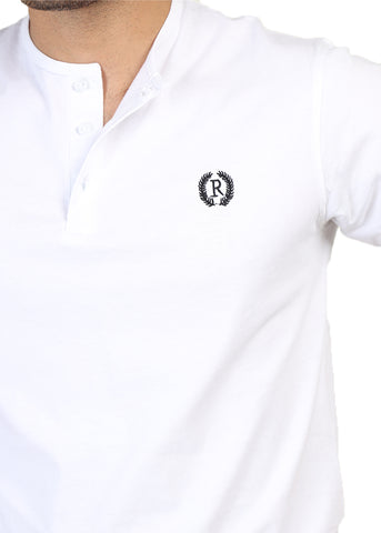 White Round Neck Shirt HRNC22102-WT