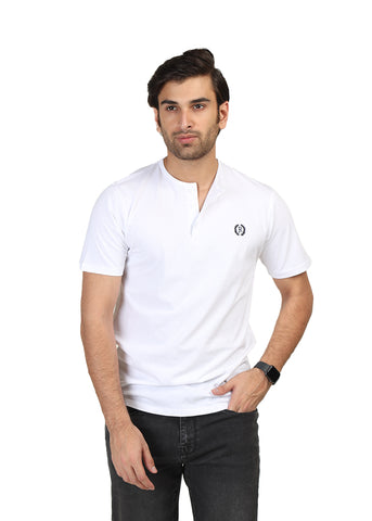 White Round Neck Shirt HRNC22102-WT