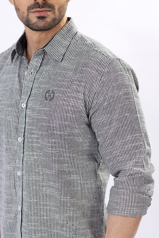 Grey Lining Casual Shirt LS22022-GR
