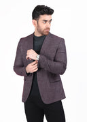 Maroon Textured Coat