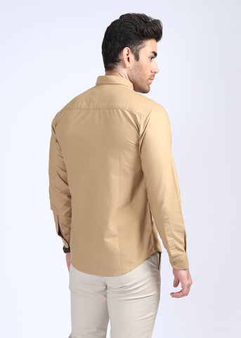 Khaki Plain Casual Shirt P21209-KHI