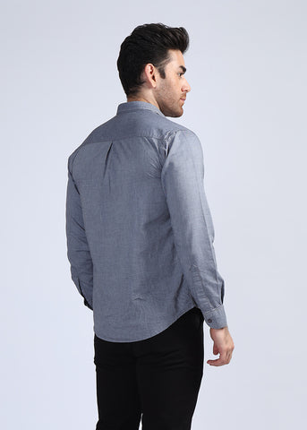 Grey Plain Casual Shirt P21210-GR