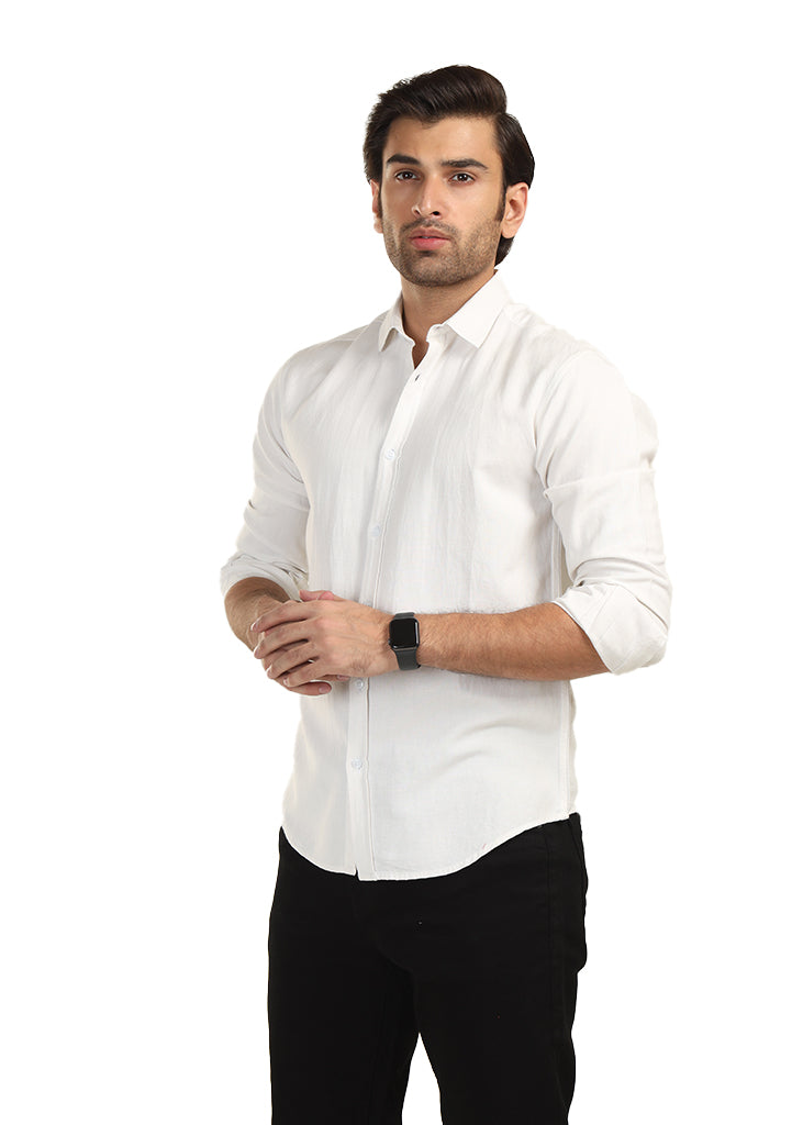 White Casual Shirt P22804-WT