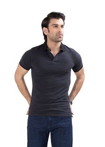 Slim Fit Polo Shirt RA2805-06 BK