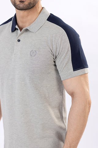 Grey Polo Shirt RTSF23138-GR
