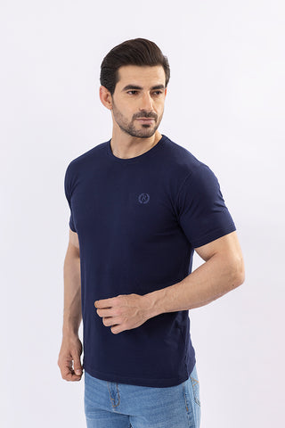 Navy Round Neck Shirt RTNS23026-NY