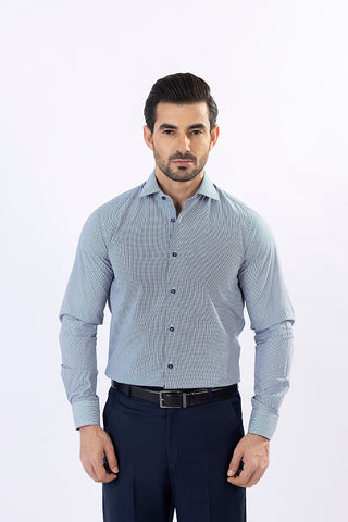 Grey Textured Dress Shirt SFT23005-GR
