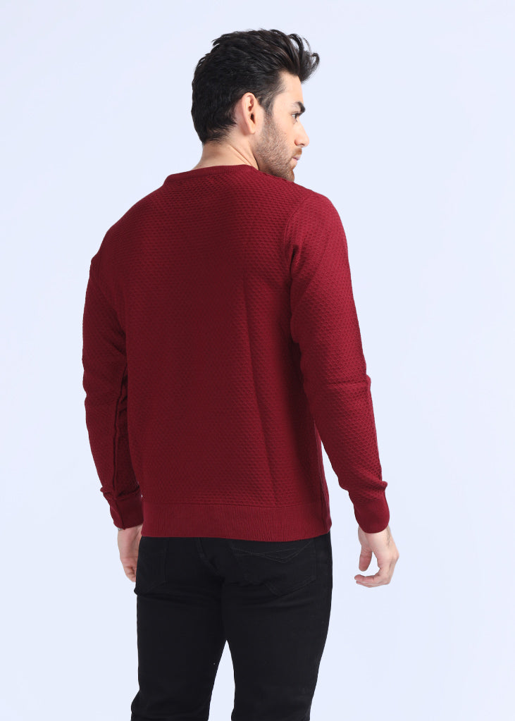 Maroon Sweater SZC22012-MR