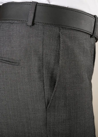 Textured Dress Pant TK30151-2 GRAY