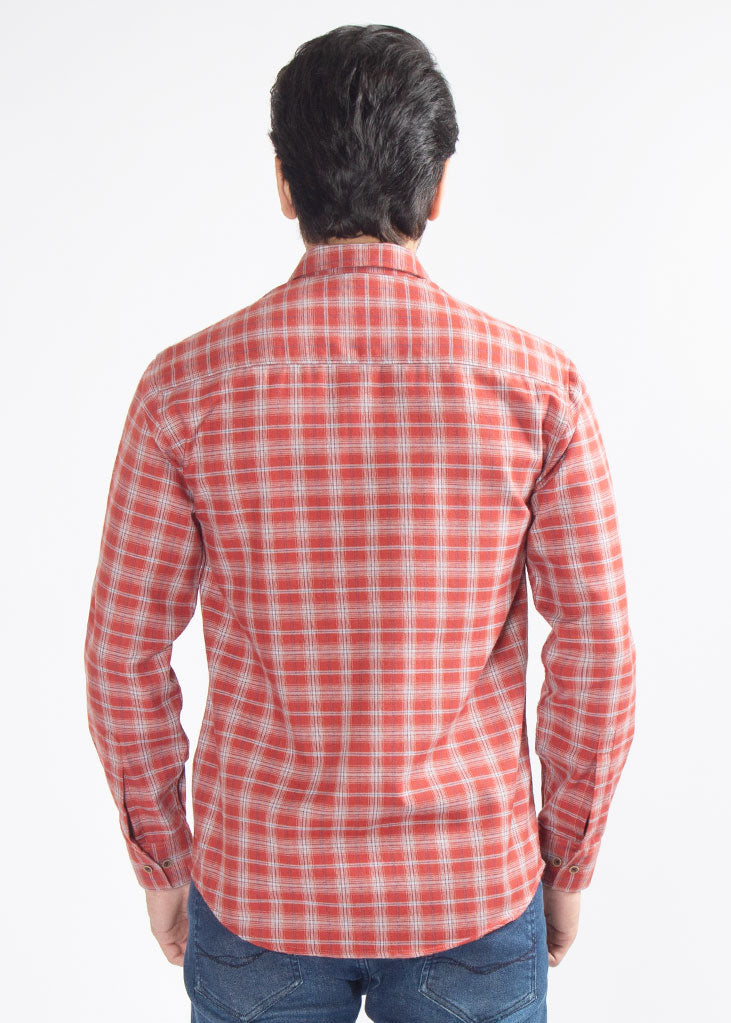 SMART FIT CHECK CASUAL SHIRT  C21202-RD